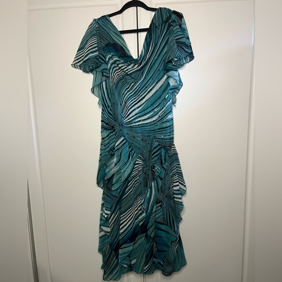 Y2K vintage Fairy Ruffle Formal Dress - Picture 1 of 14